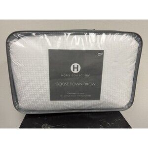 Hotel Collection White Goose Down Standard Pillow Firm $380